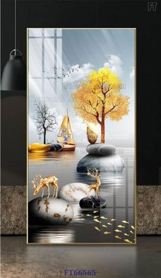 File PSD Tranh treo pha lê gương FT66565 (nguyên bản) cho thiết kế