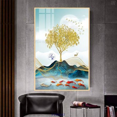 File in lụa Tranh treo pha lê gương FT66567 (hoa văn) Tranh treo pha lê gương FT66567