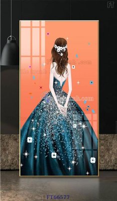 Download file tranh PSD Tranh treo pha lê gương FT66577 để chỉnh sửa