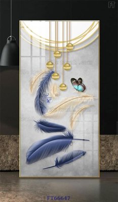 File gốc Tranh treo pha lê gương FT66647 (PNG) không nền chất lượng