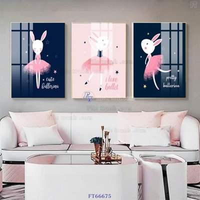 File tranh Tranh treo pha lê gương FT66675 (bản gốc) treo phòng ăn