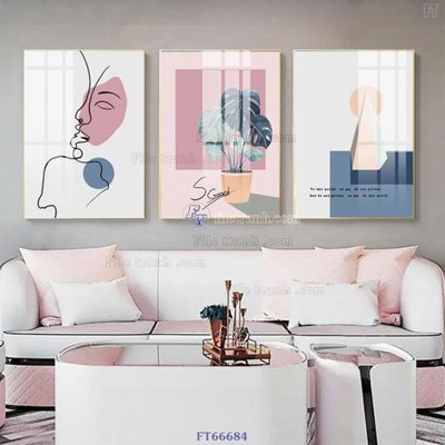 File gốc Tranh treo pha lê gương FT66684 (thiết kế) cho in ấn