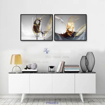 Tệp tin gốc Tranh treo pha lê gương FT66816 (dùng cho in ấn) chuyên nghiệp