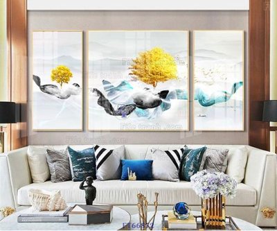 File tranh Tranh treo pha lê gương FT66872 (bản gốc) treo quán cafe