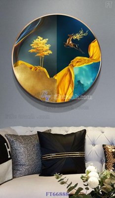 File in ấn Tranh treo pha lê gương FT66888 (bản gốc) cao cấp