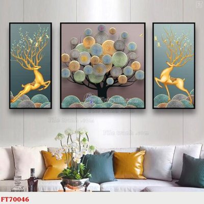 File tranh quảng cáo Tranh treo hiện đại pha lê gương FT70046 (file gốc) chuyên nghiệp