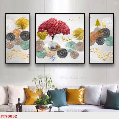 Mua file gốc Tranh treo hiện đại pha lê gương FT70052 (in ấn) tại Filetranh.com