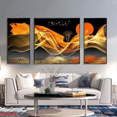 File ảnh Tranh treo hiện đại pha lê gương FT70070 (gốc) in poster