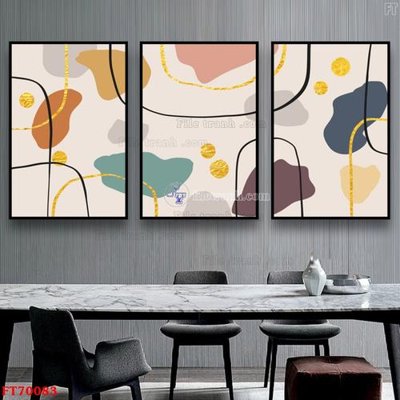 File gốc Tranh treo hiện đại pha lê gương FT70083 (PNG) chất lượng cao