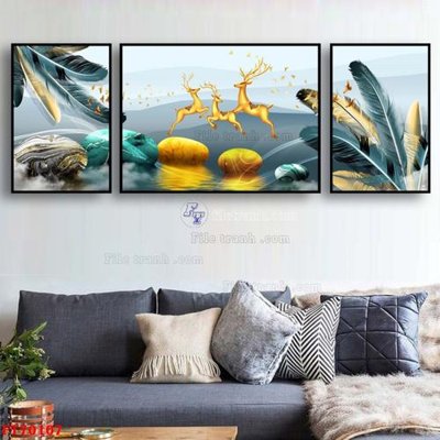 File gốc Tranh treo hiện đại pha lê gương FT70107 (bản quyền) cho in ấn