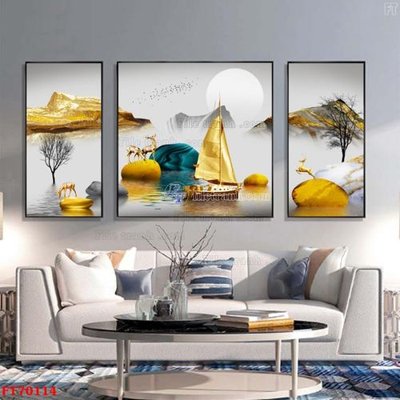 File in ấn Tranh treo hiện đại pha lê gương FT70114 (bản gốc) chất lượng cao