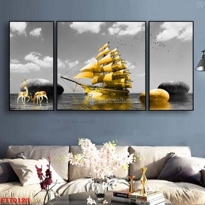 File tranh Tranh treo hiện đại pha lê gương FT70120 (ảnh gốc) không bị mờ