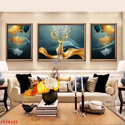File tranh Tranh treo hiện đại pha lê gương FT70127 (gốc) in backlit film
