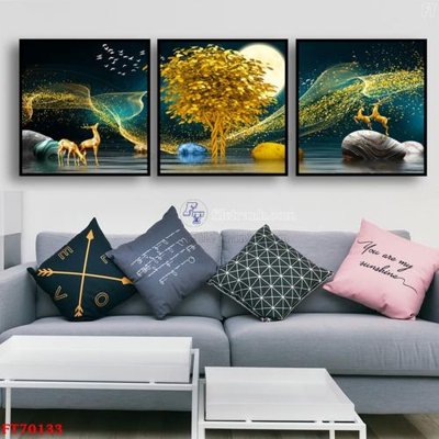 File PSD Tranh treo hiện đại pha lê gương FT70133 (bản gốc) độ phân giải cao