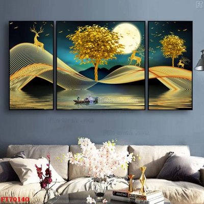 Download file gốc Tranh treo hiện đại pha lê gương FT70140 (in mica) 3D