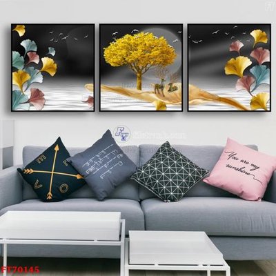 File ảnh Tranh treo hiện đại pha lê gương FT70145 (gốc) in biển hiệu