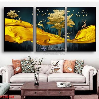 File tranh Tranh treo hiện đại pha lê gương FT70152 (gốc) chủ đề động vật