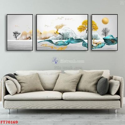 File in ấn chuyên nghiệp Tranh treo hiện đại pha lê gương FT70169 (file gốc)