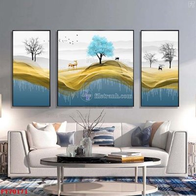 File tranh Tranh treo hiện đại pha lê gương FT70171 (bản gốc) treo phòng ăn