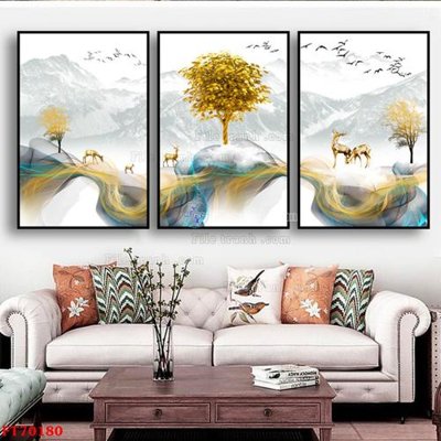 File gốc Tranh treo hiện đại pha lê gương FT70180 (PNG) trong suốt (transparent)