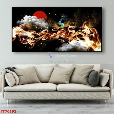 File gốc Tranh treo hiện đại pha lê gương FT70192 (in mica) trang trí