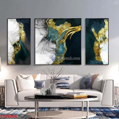 File gốc Tranh treo hiện đại pha lê gương FT70204 (in mica) làm quà tặng