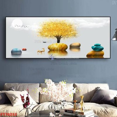 File ảnh Tranh treo hiện đại pha lê gương FT70212 (gốc) trang trí khách sạn