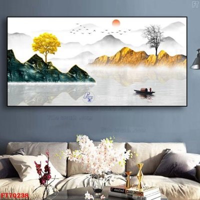 Download file gốc Tranh treo hiện đại pha lê gương FT70238 (in mica) trang trí