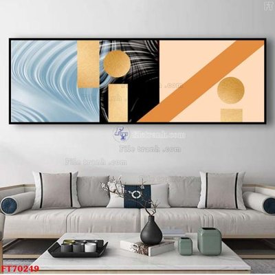 File tranh Tranh treo hiện đại pha lê gương FT70249 (bản gốc) in lụa 5D