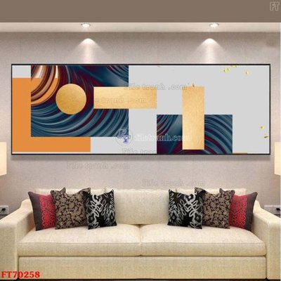 File in mica Tranh treo hiện đại pha lê gương FT70258 (bản gốc) siêu trong