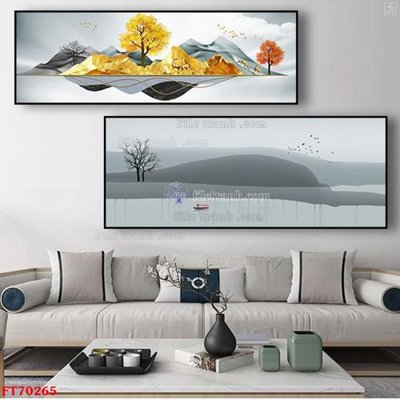 Ảnh gốc Tranh treo hiện đại pha lê gương FT70265 (độ nét cao) in tráng gương