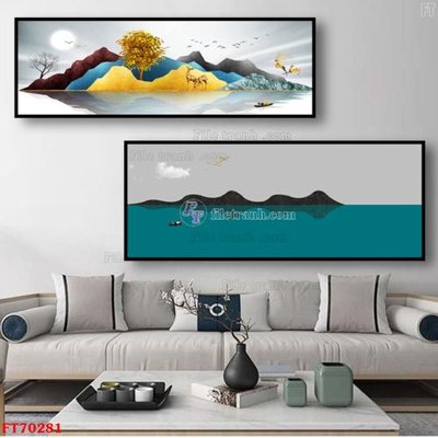 File gốc Tranh treo hiện đại pha lê gương FT70281 (in 3D) cho trang trí