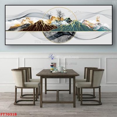 Tải file tranh gốc Tranh treo hiện đại pha lê gương FT70318 chất lượng cao