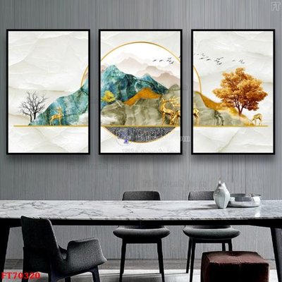 Tải file gốc Tranh treo hiện đại pha lê gương FT70320 (bản PSD) còn layer