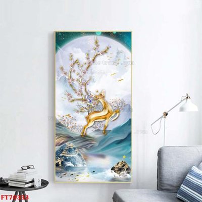 File gốc Tranh treo hiện đại pha lê gương FT70333 (bản quyền) cho in ấn