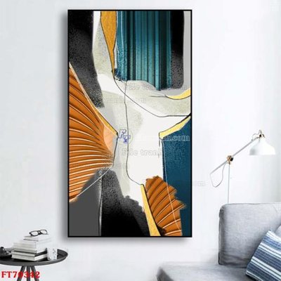 Tải file gốc Tranh treo hiện đại pha lê gương FT70342 dùng cho in ấn