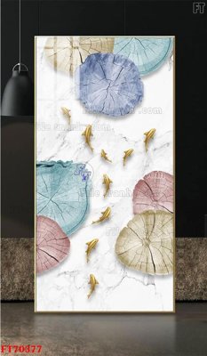 File tranh ảnh gốc Tranh treo hiện đại pha lê gương FT70377 dùng cho in khổ lớn
