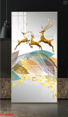 File gốc Tranh treo hiện đại pha lê gương FT70388 (in tráng gương) hiện đại