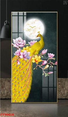 Download file gốc Tranh treo hiện đại pha lê gương FT70418 (in lụa) cao cấp