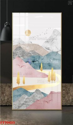 Tệp tin gốc Tranh treo hiện đại pha lê gương FT70433 (dùng cho in) Tranh treo hiện đại pha lê gương FT70433