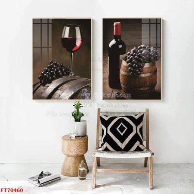 Download file Tranh treo hiện đại pha lê gương FT70460 (gốc) in mica đèn LED