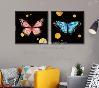 File PSD Tranh treo hiện đại pha lê gương FT70476 (bản gốc) đã tách nền