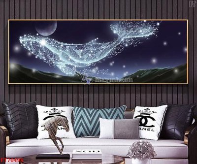 File tranh Tranh treo hiện đại pha lê gương FT70495 (gốc) chủ đề động vật