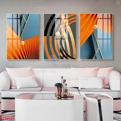 File tranh Tranh treo hiện đại pha lê gương FT70527 (gốc) in backlit film