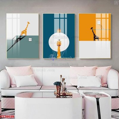 File tranh Tranh treo hiện đại pha lê gương FT70539 (ảnh gốc) in trần 3D