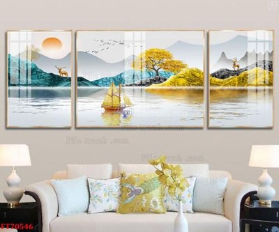 File gốc Tranh treo hiện đại pha lê gương FT70546 (PNG) trong suốt (transparent)