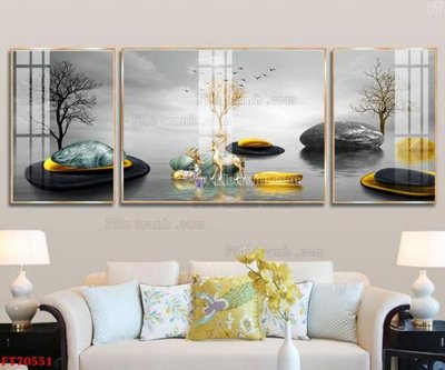 File gốc Tranh treo hiện đại pha lê gương FT70551 (PNG) trong suốt (transparent)