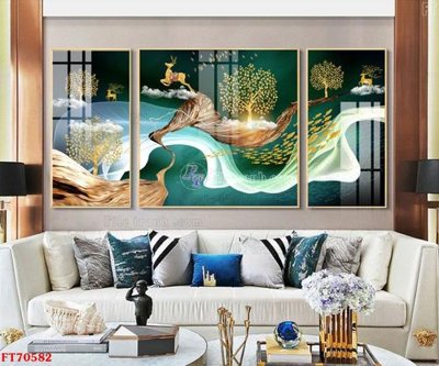 File PSD Tranh treo hiện đại pha lê gương FT70582 (bản gốc) chất lượng nhất