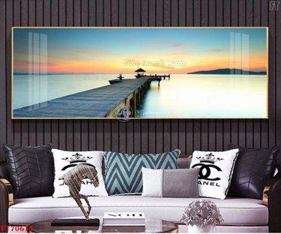 File ảnh Tranh treo hiện đại pha lê gương FT70615 (gốc) in decal dán tường