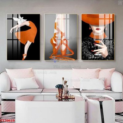 Tệp tin gốc Tranh treo hiện đại pha lê gương FT70619 (dùng cho in ấn) chuyên nghiệp